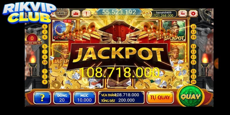 Kỹ thuật chơi Jackpot Rik vip kiếm tiền thưởng siêu lớn